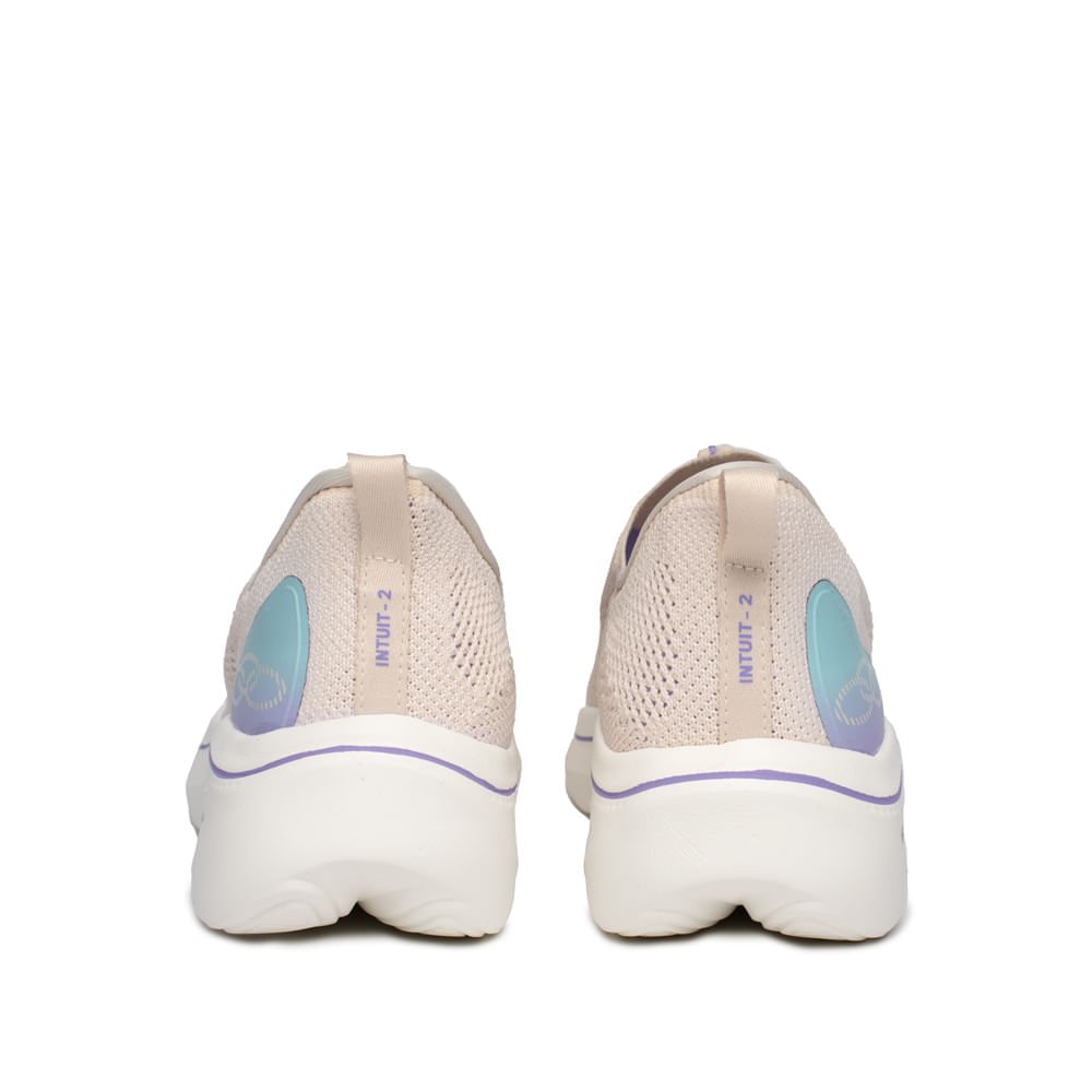 Tênis Feminino Olympikus Intuit 2 Caminhada Bege/Roxo Bege 4