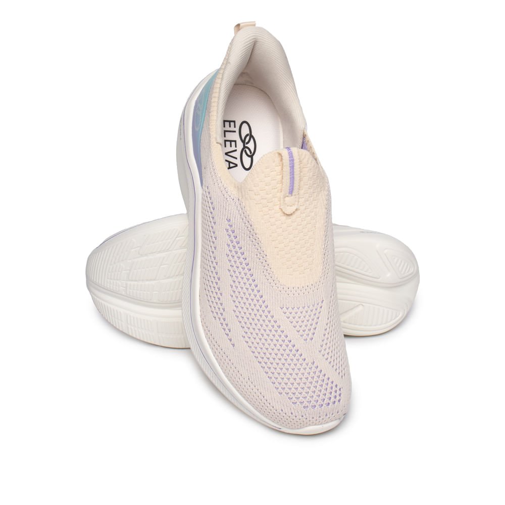 Tênis Feminino Olympikus Intuit 2 Caminhada Bege/Roxo Bege 5