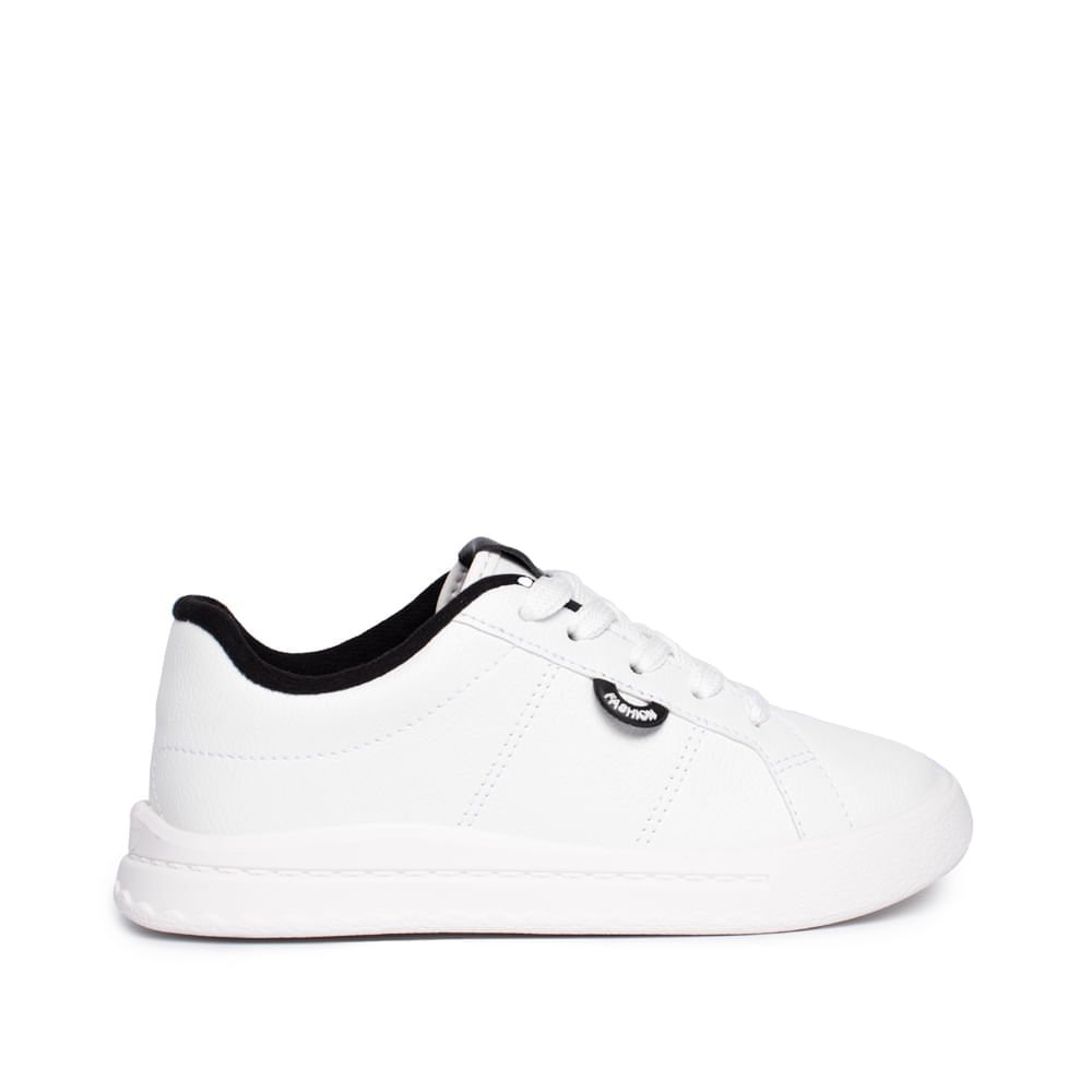 Tênis Infantil Molekinha Casual Burnished Branco/Preto