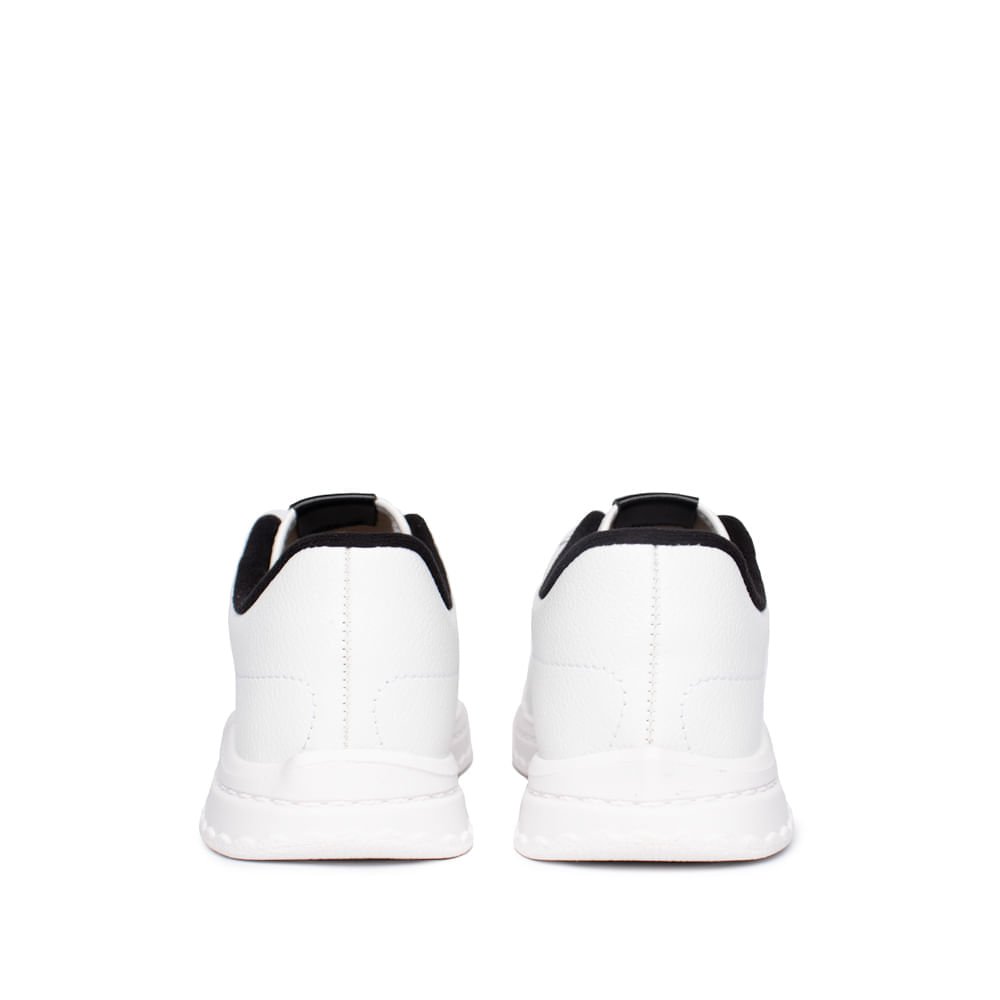 Tênis Infantil Molekinha Casual Burnished Branco/Preto Branco 4