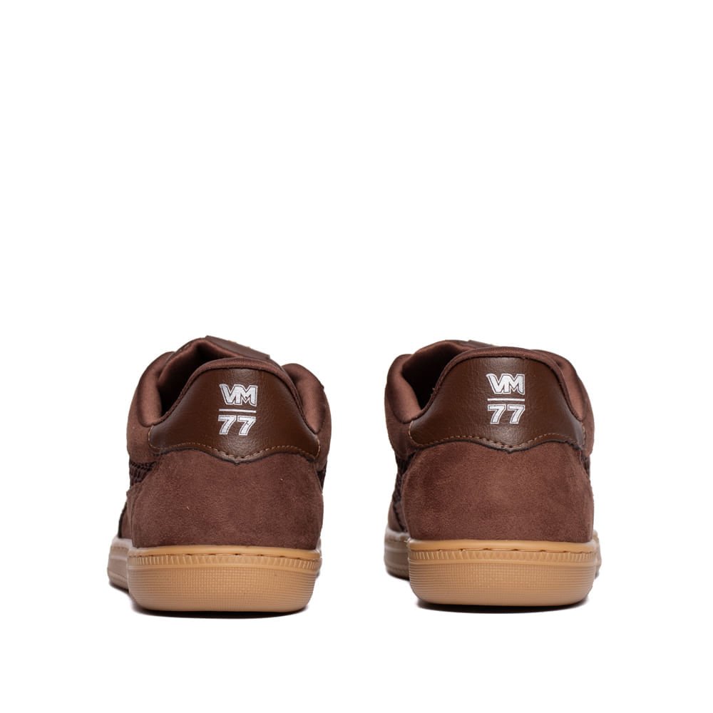 Tênis Feminino Via Marte Camurça Cadarço Bicolor Marrom/Bege Marrom 3
