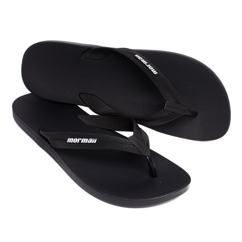 Chinelo Masculino Mormaii Tropical Iii Preto/Branco Preto 4