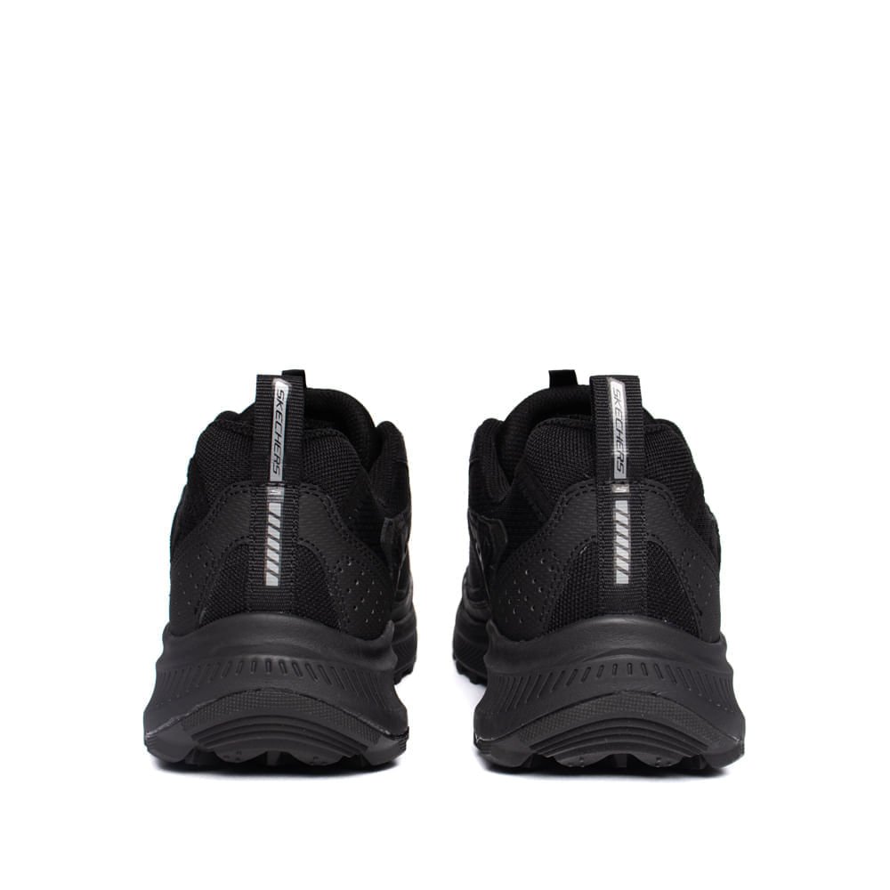 Tênis Masculino Skechers Ridgestar Couro Trilha Preto Preto 3