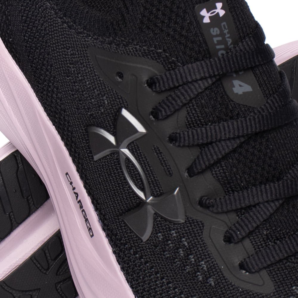Tênis Feminino Under Armour Charged Slight 4 Preto/Rosa Preto 2