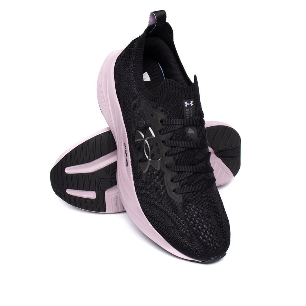 Tênis Feminino Under Armour Charged Slight 4 Preto/Rosa Preto 6