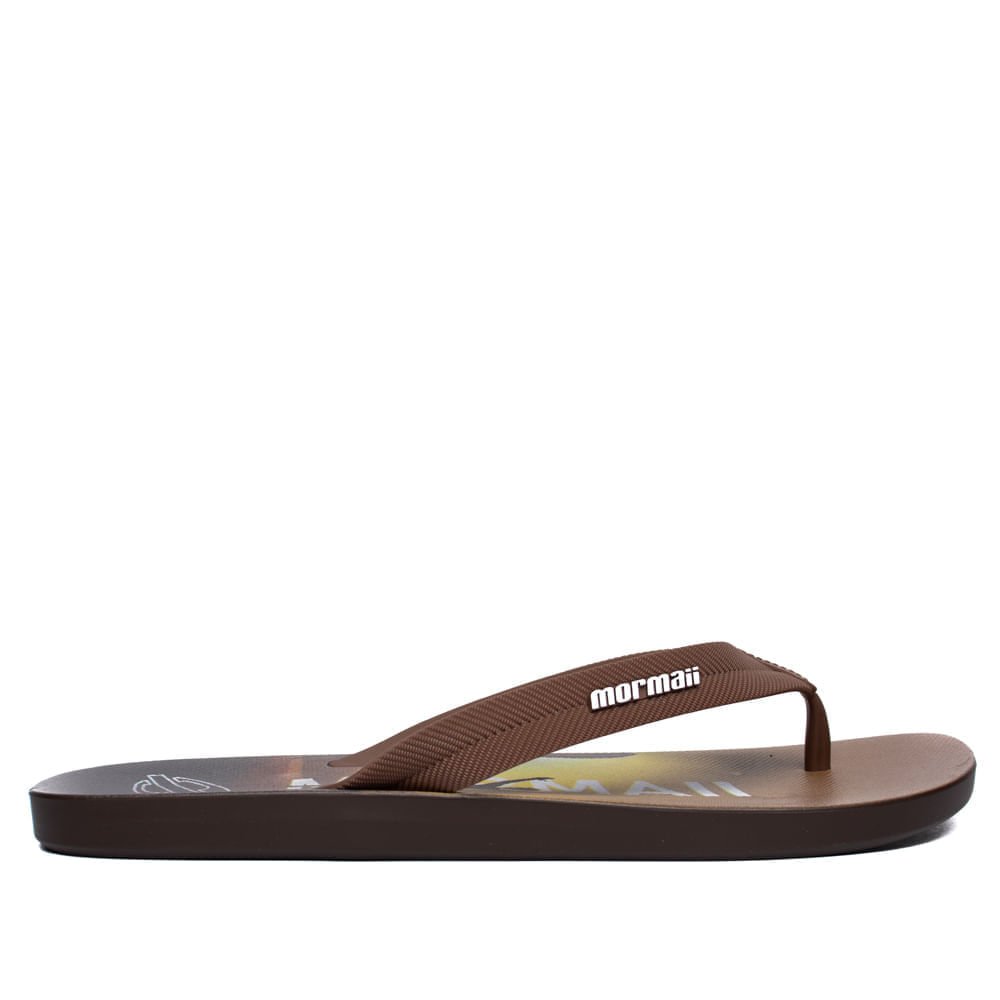 Chinelo Masculino Mormaii Tropical Pro Texturas Marrom/Preto Marrom 3