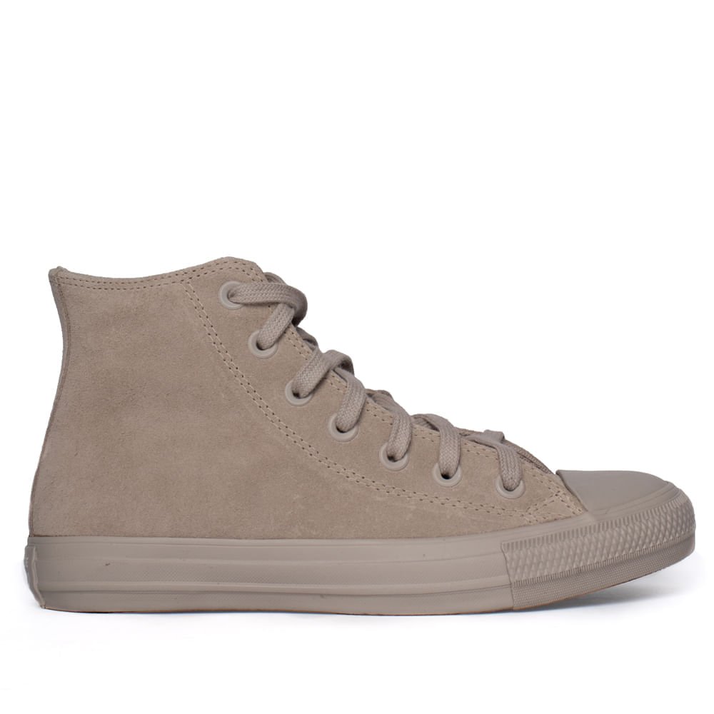Tênis Feminino Converse Chuck Taylor All Star Hi Logo Bege