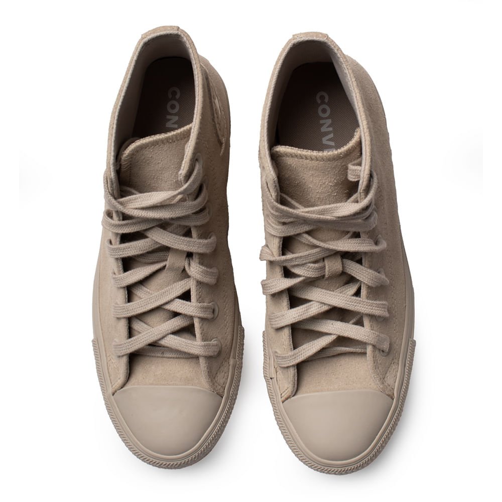 Tênis Feminino Converse Chuck Taylor All Star Hi Logo Bege Bege 4