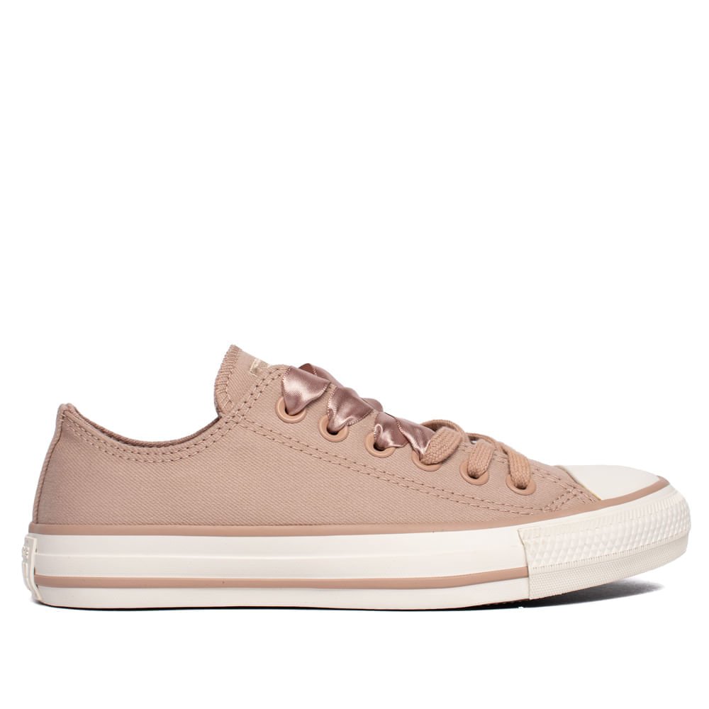 Tênis Feminino Converse Chuck Taylor Plataforma Bege Escuro