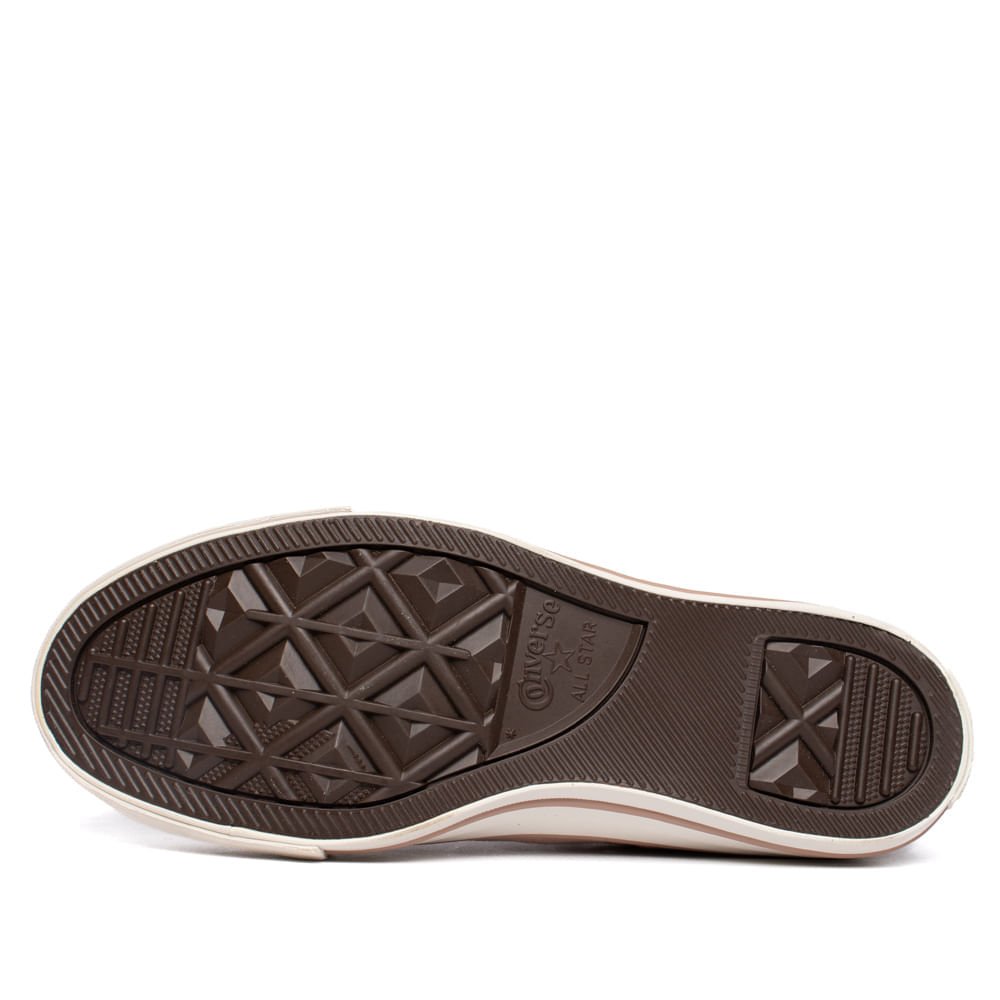 Tênis Feminino Converse Chuck Taylor Plataforma Bege Escuro Bege 2