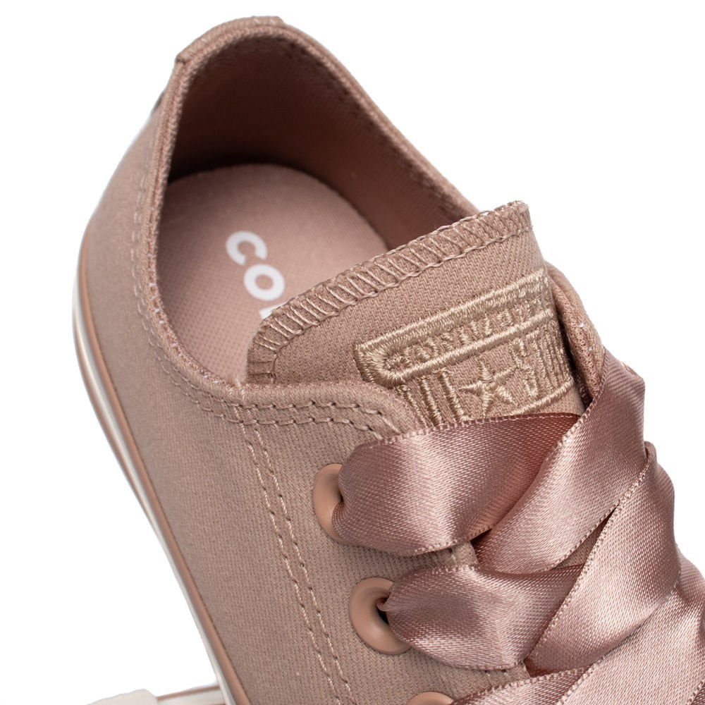 Tênis Feminino Converse Chuck Taylor Plataforma Bege Escuro Bege 5