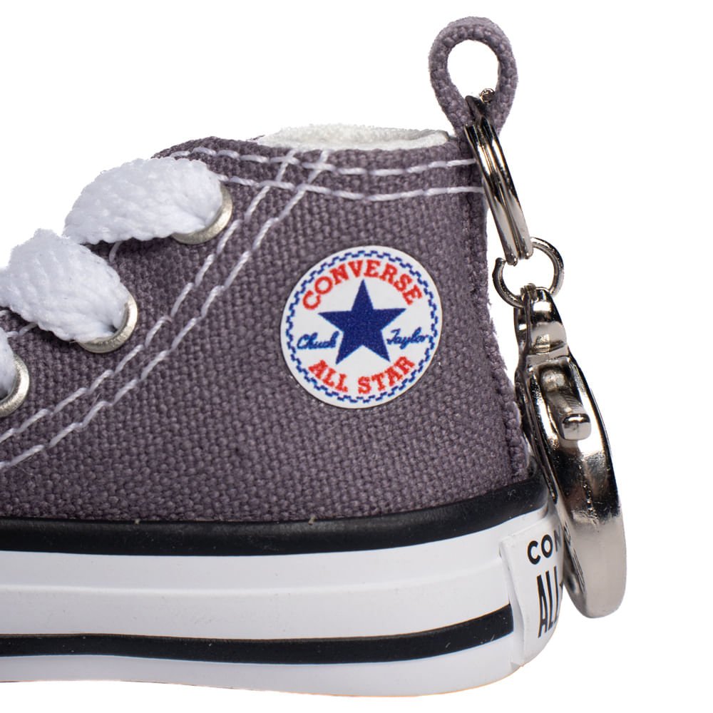 Chaveiro Unissex Converse Mini All Star Chuck Taylor Cinza Cinza 4