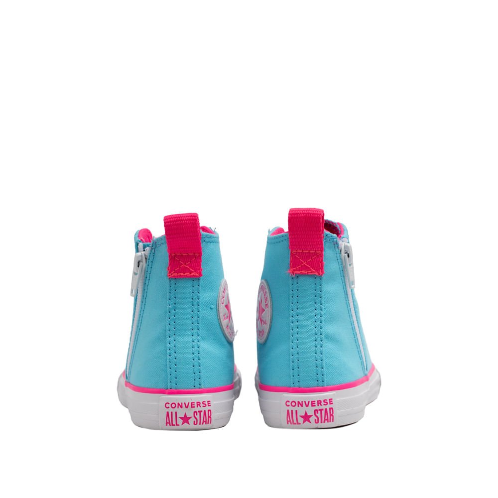 Tênis Infantil Converse Chuck Taylor All Star com Zíper Azul Azul 3