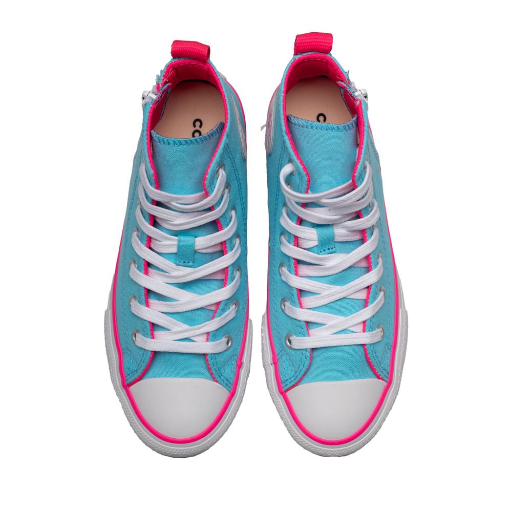Tênis Infantil Converse Chuck Taylor All Star com Zíper Azul Azul 4