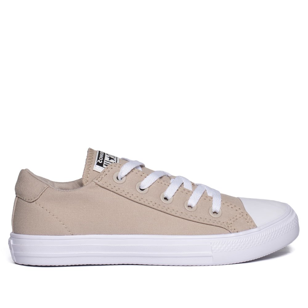 Tênis Unissex Converse Day One Cano Baixo Bege/Branco