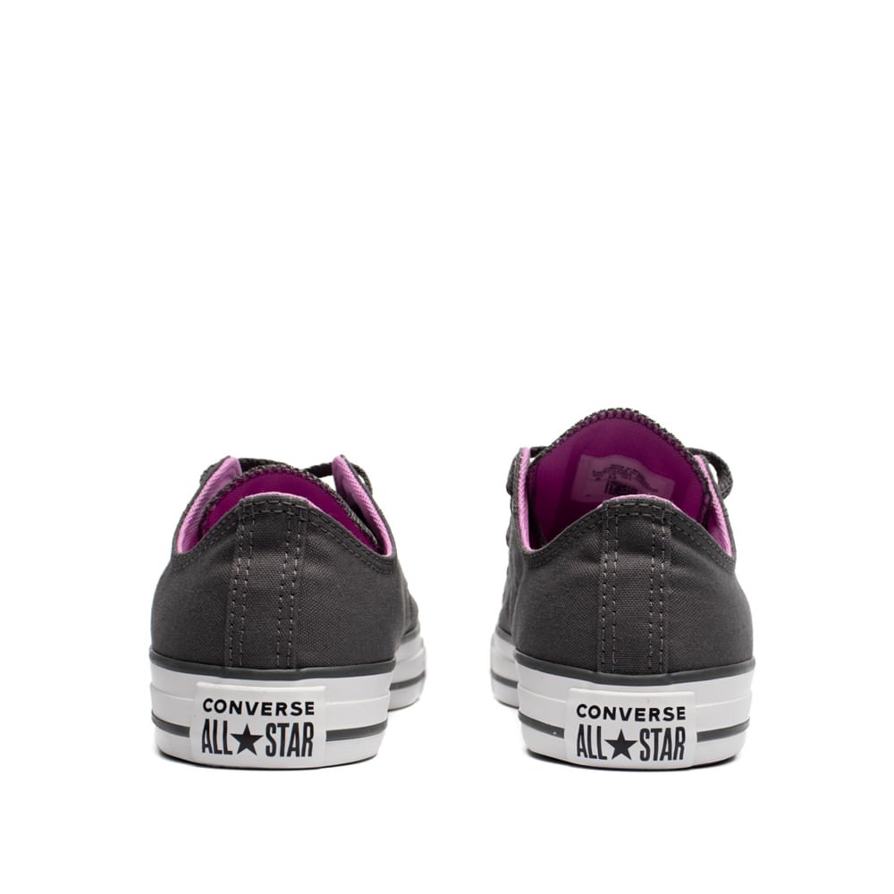 Tênis Feminino Converse Chuck Taylor Casual Cinza/Rosa Cinza 3