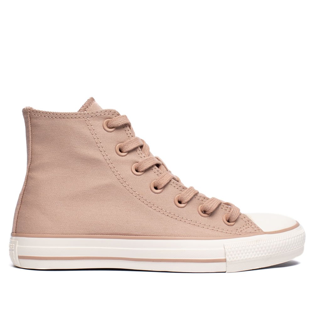 Tênis Feminino Converse Chuck Taylor Cano Médio Bege