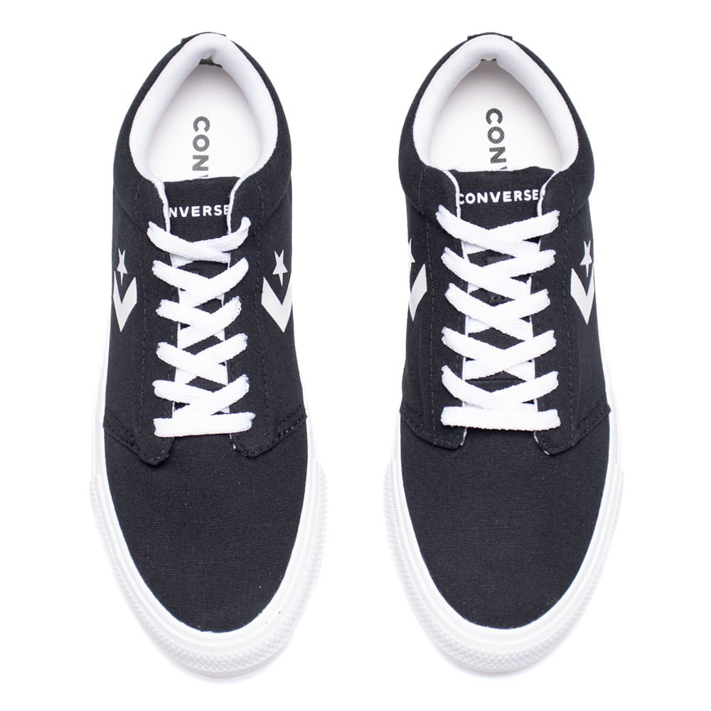Tênis Unissex Converse Day One Cano Baixo Preto/Branco Preto 4