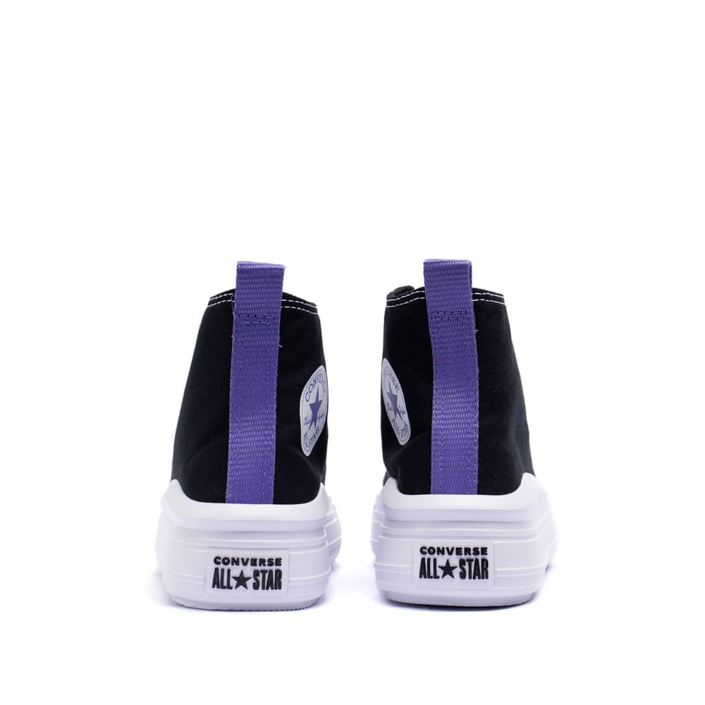 Tênis Infantil Converse Chuck Taylor All Star Move Preto/roxo Preto 3