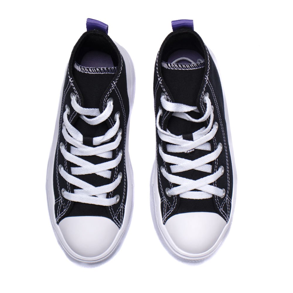 Tênis Infantil Converse Chuck Taylor All Star Move Preto/roxo Preto 4