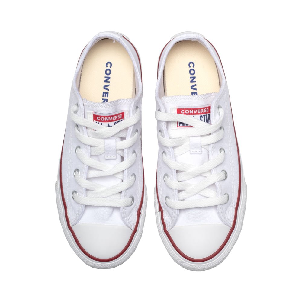 Tênis Infantil Converse Chuck Taylor All Star Branco/Marinho Branco 4