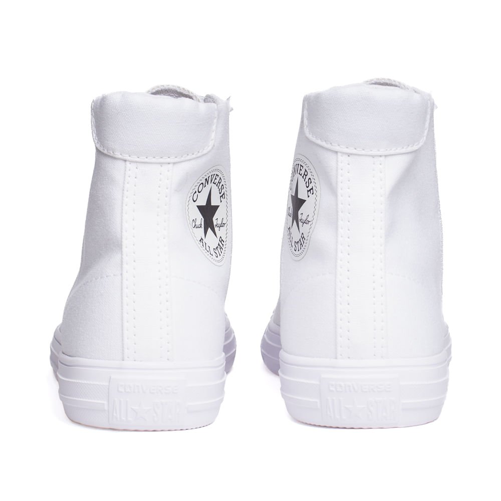 Tênis Unissex Converse Day One Cano Alto Branco Branco 3