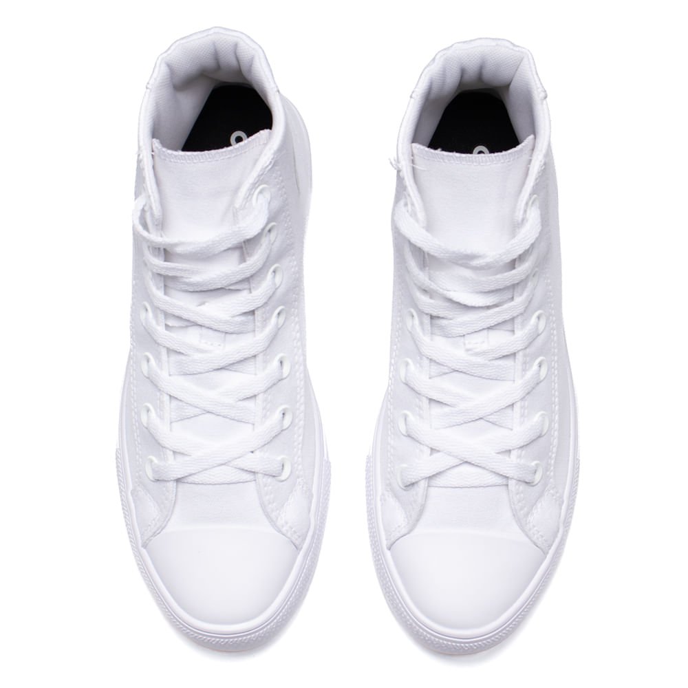 Tênis Unissex Converse Day One Cano Alto Branco Branco 4