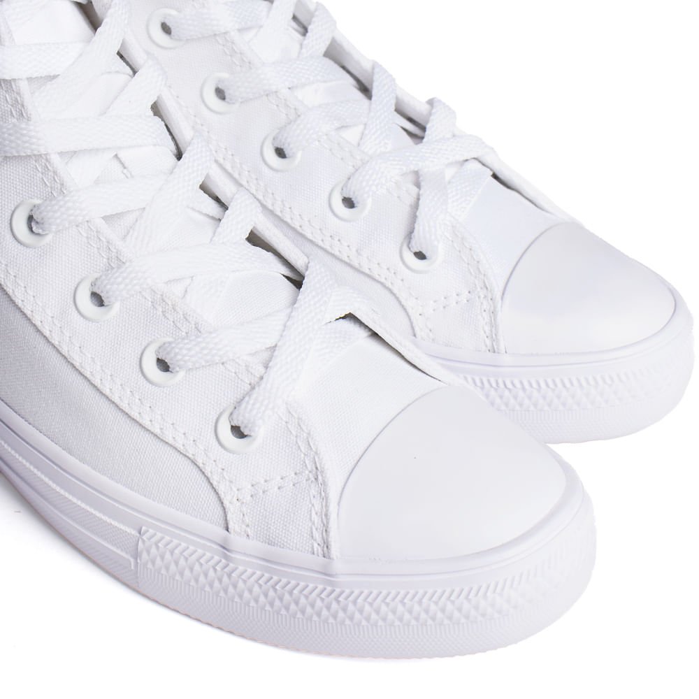 Tênis Unissex Converse Day One Cano Alto Branco Branco 6