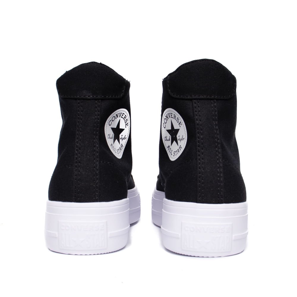 Tênis Feminino Converse Day One Plataform Cano Alto Preto Preto 3