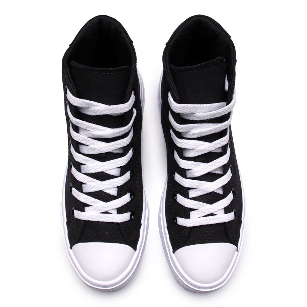 Tênis Feminino Converse Day One Plataform Cano Alto Preto Preto 4
