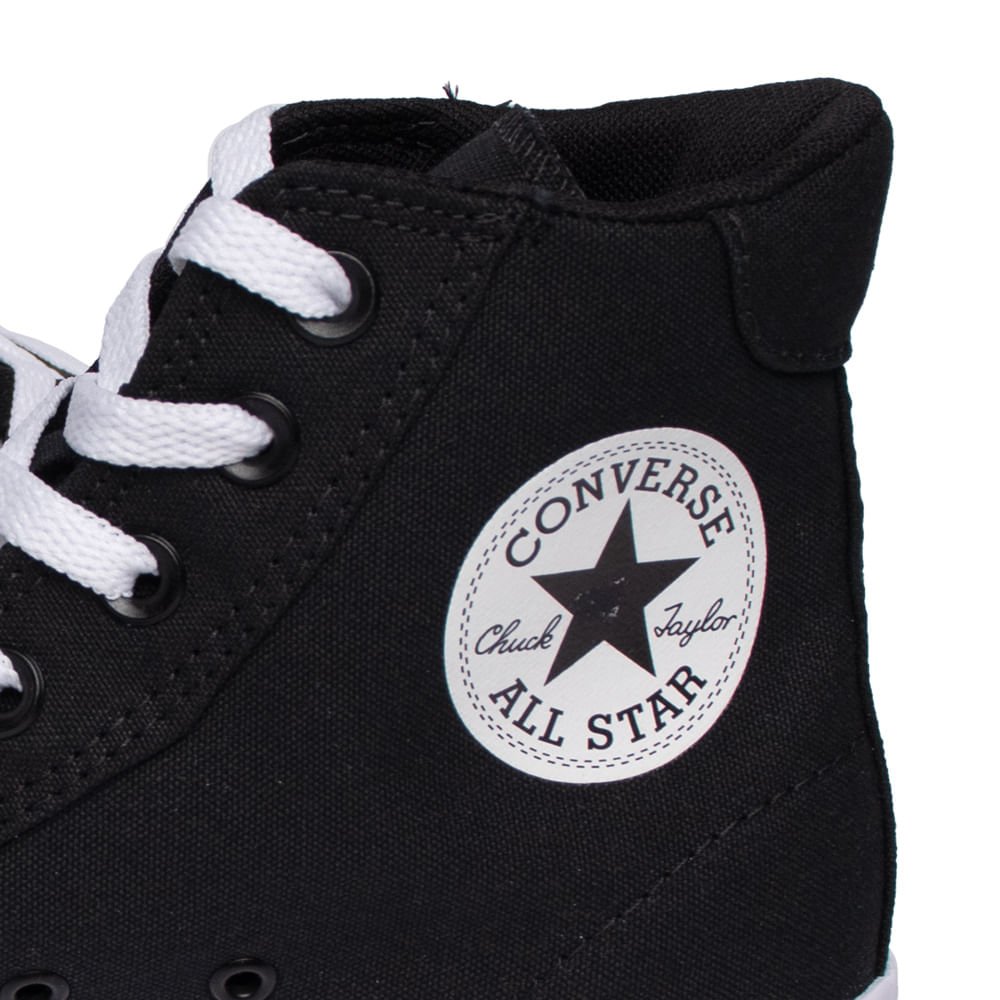 Tênis Feminino Converse Day One Plataform Cano Alto Preto Preto 6