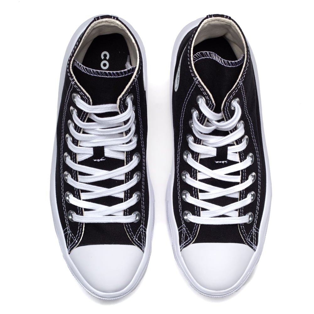 Tênis Feminino Converse Chuck Taylor All Star Move Cano Alto Preto/branco Preto 4