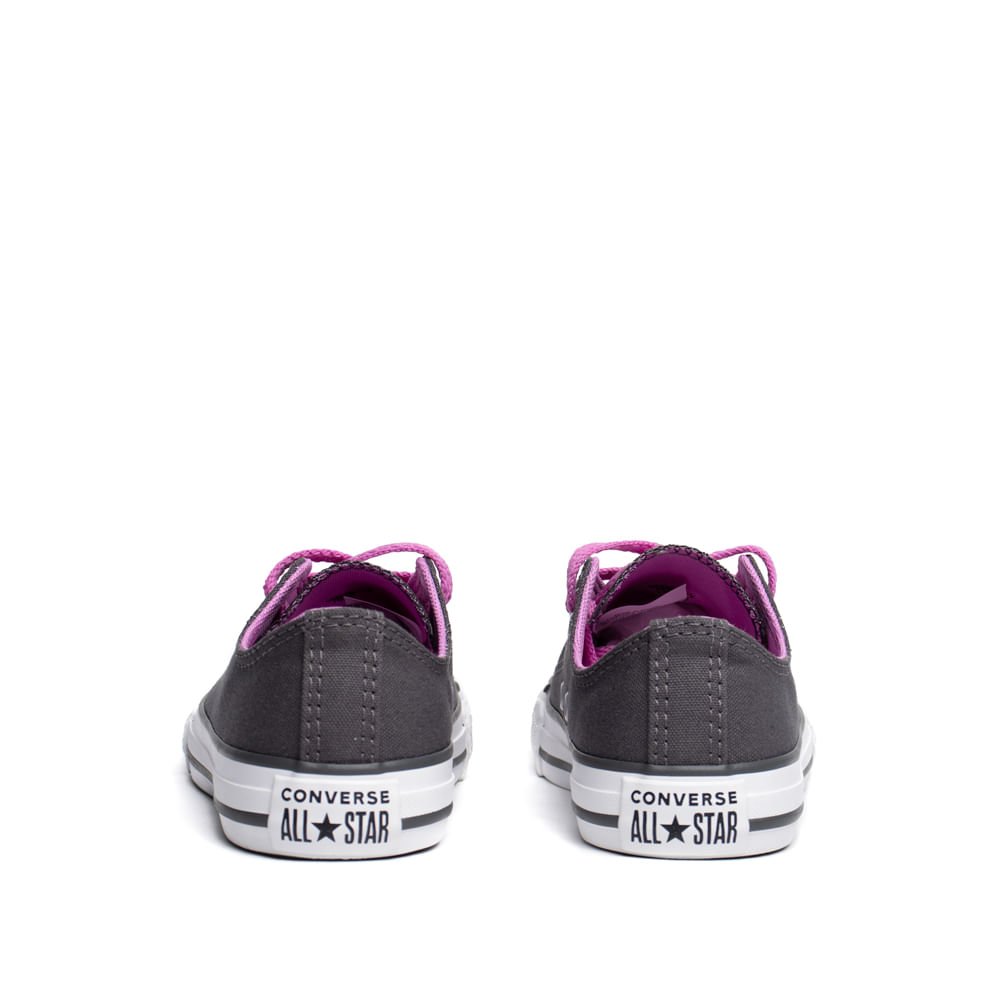 Tênis Infantil Converse Chuck Taylor All Star Cinza Escuro Cinza 3