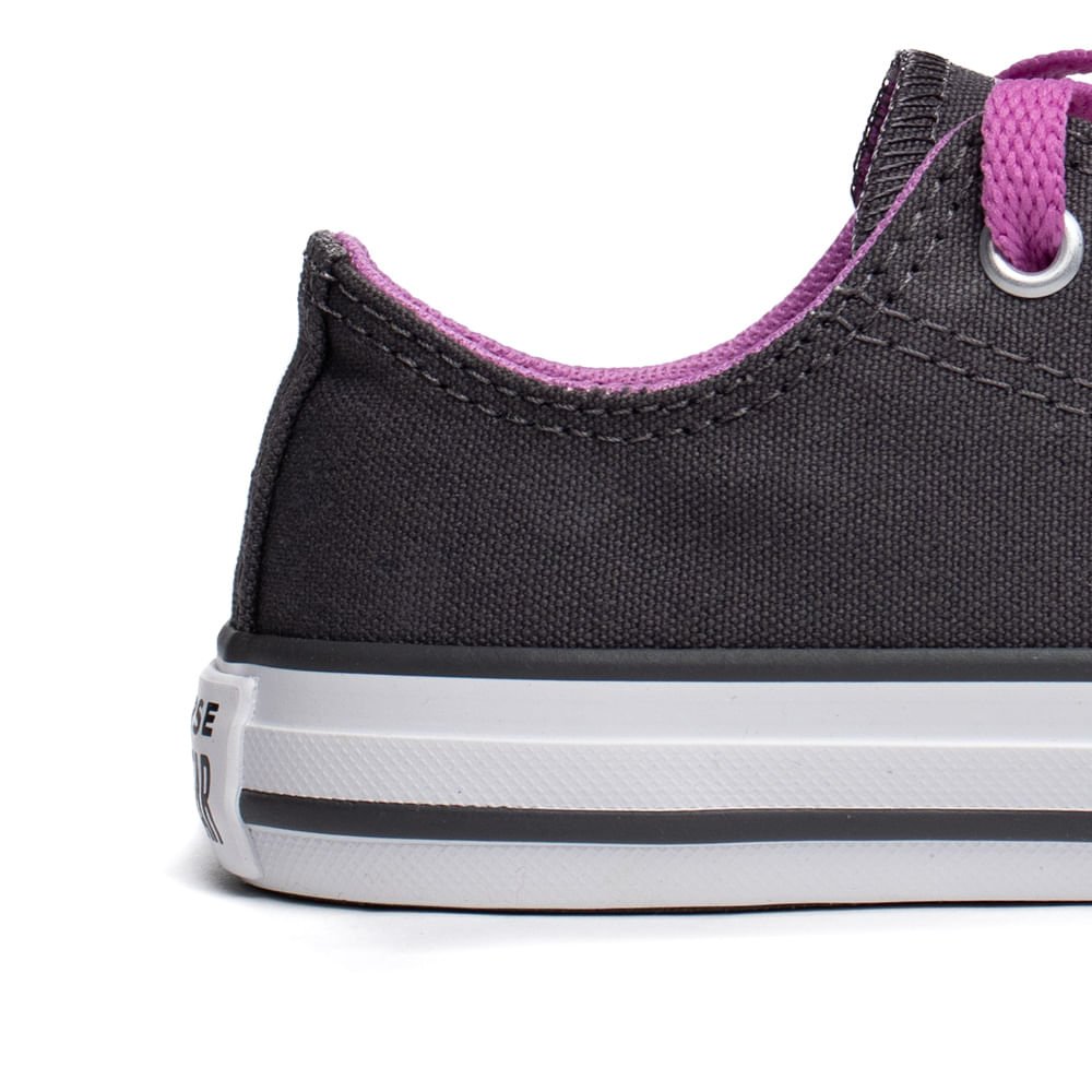 Tênis Infantil Converse Chuck Taylor All Star Cinza Escuro Cinza 5