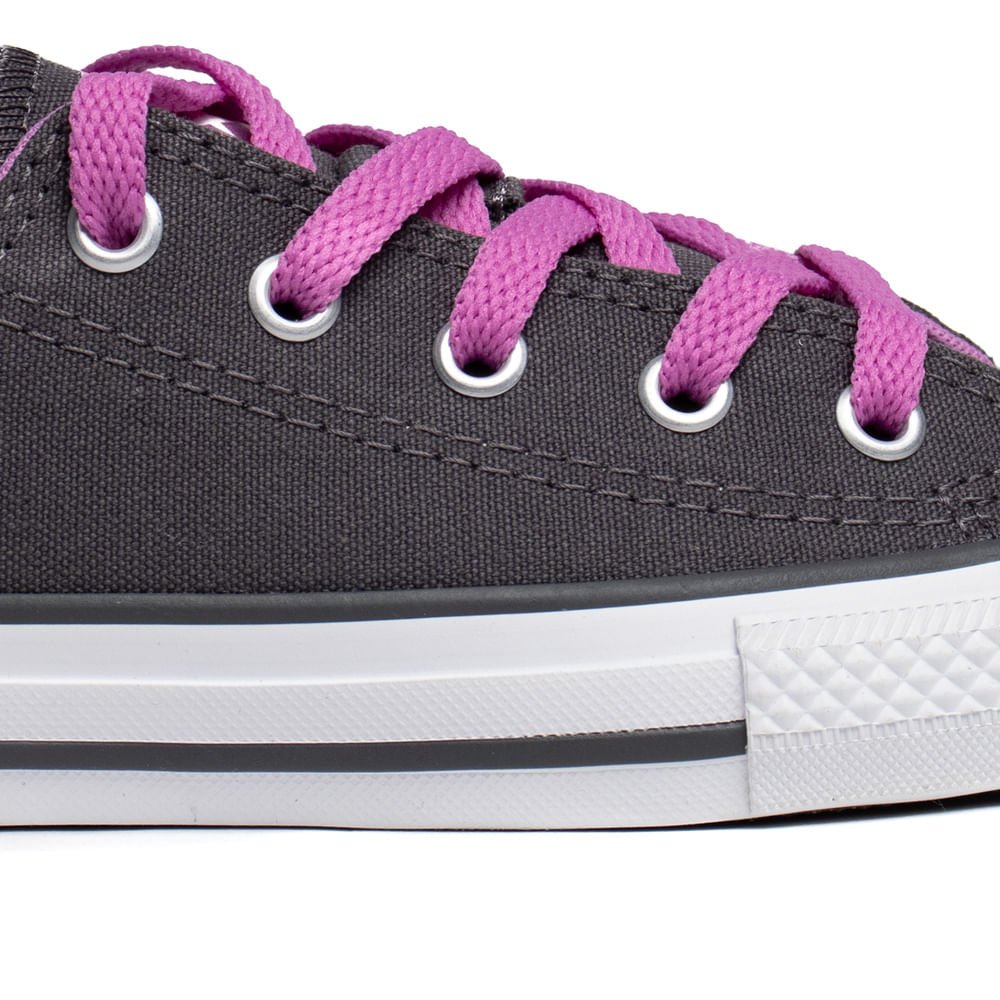 Tênis Infantil Converse Chuck Taylor All Star Cinza Escuro Cinza 6