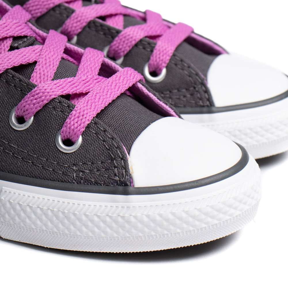 Tênis Infantil Converse Chuck Taylor All Star Cinza Escuro Cinza 7