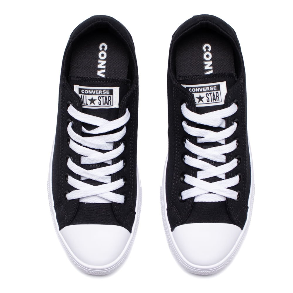Tênis Unissex Converse Day One Cano Baixo Preto/Branco Preto 4