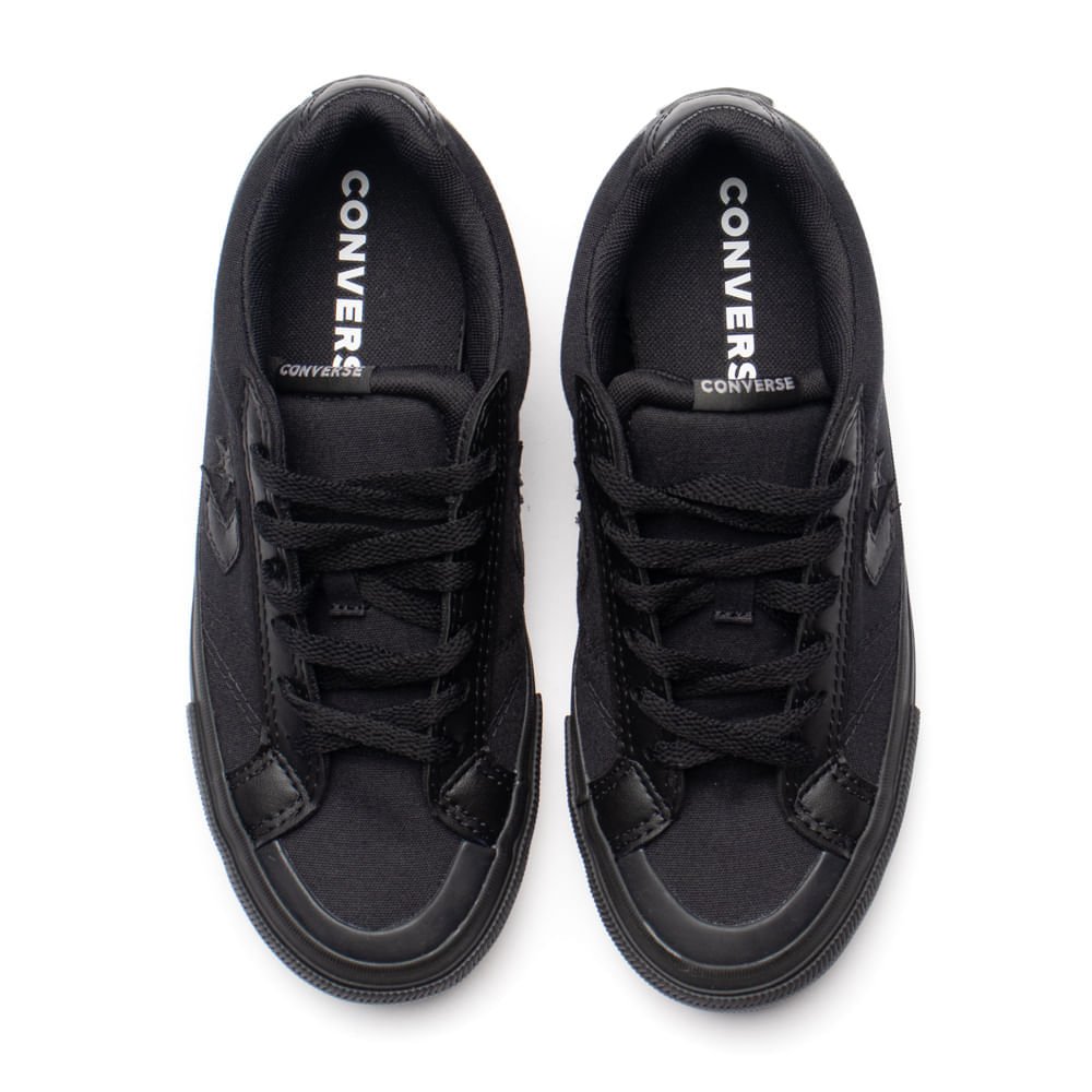 Tênis Unissex Converse Sport Monocrhome All Star Preto Preto 4