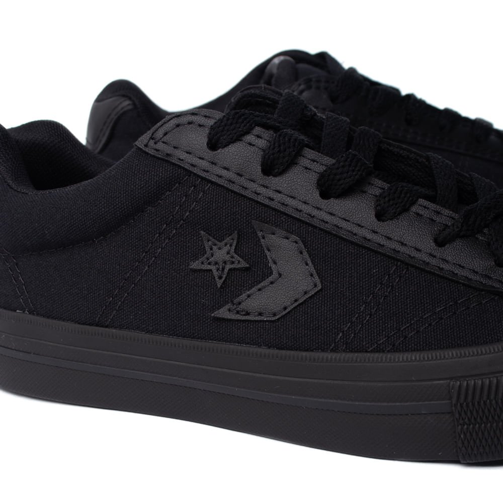 Tênis Unissex Converse Sport Monocrhome All Star Preto Preto 5