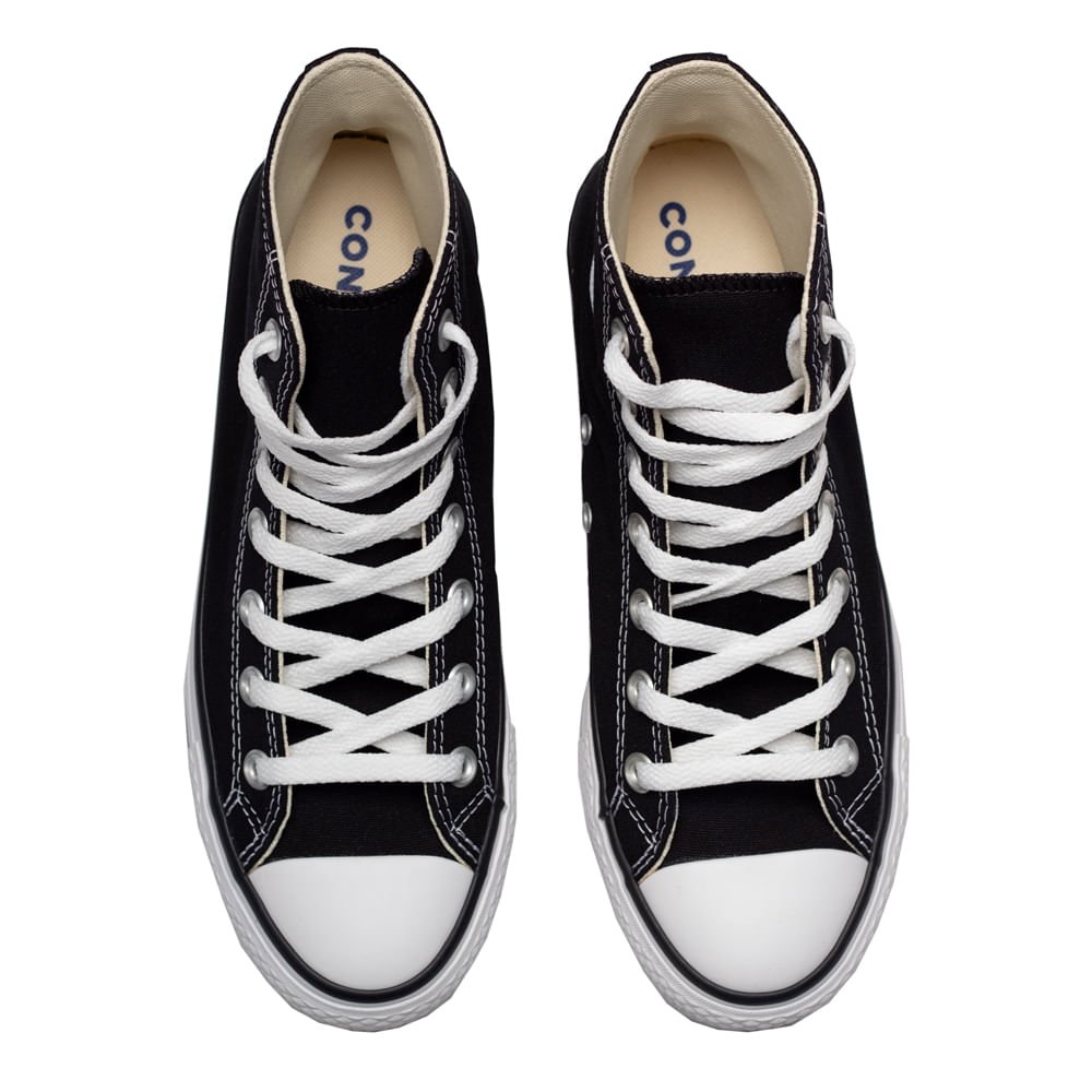 Tênis Converse Chuck Taylor All Star Lift Tecido Preto/branco Preto 4