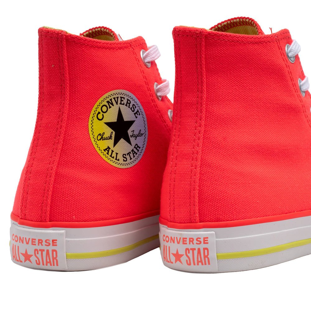 Tênis Feminino Converse Chuck Taylor All Star Hi Laranja Laranja 5