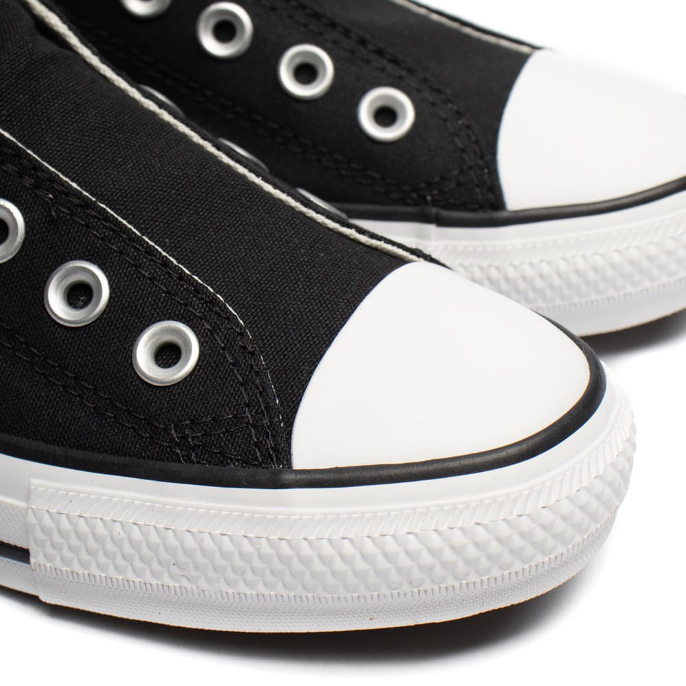 Tênis Feminino Converse Chuck Taylor Slip On Preto/Branco Preto 5