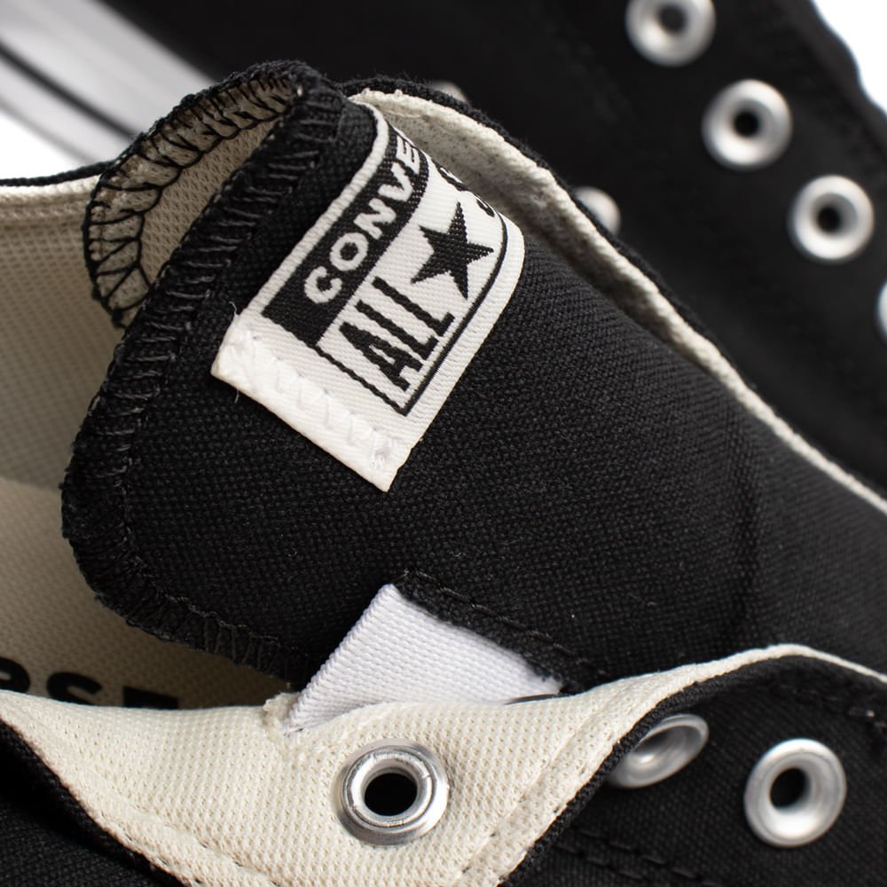 Tênis Feminino Converse Chuck Taylor Slip On Preto/Branco Preto 6
