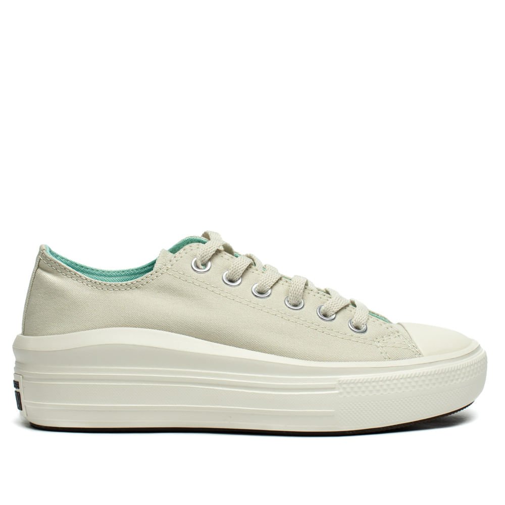 Tênis Feminino Converse Chuck Taylor All Star Move Plataforma Verde/Off White