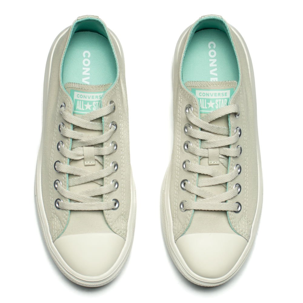 Tênis Feminino Converse Chuck Taylor All Star Move Plataforma Verde/Off White Verde 4