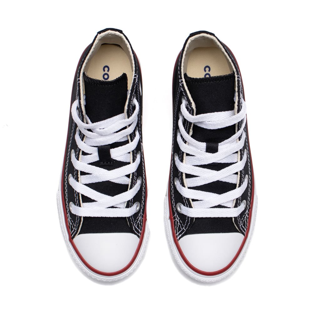 Tênis Infantil Converse Chuck Taylor All Star Cano Alto Preto Preto 4