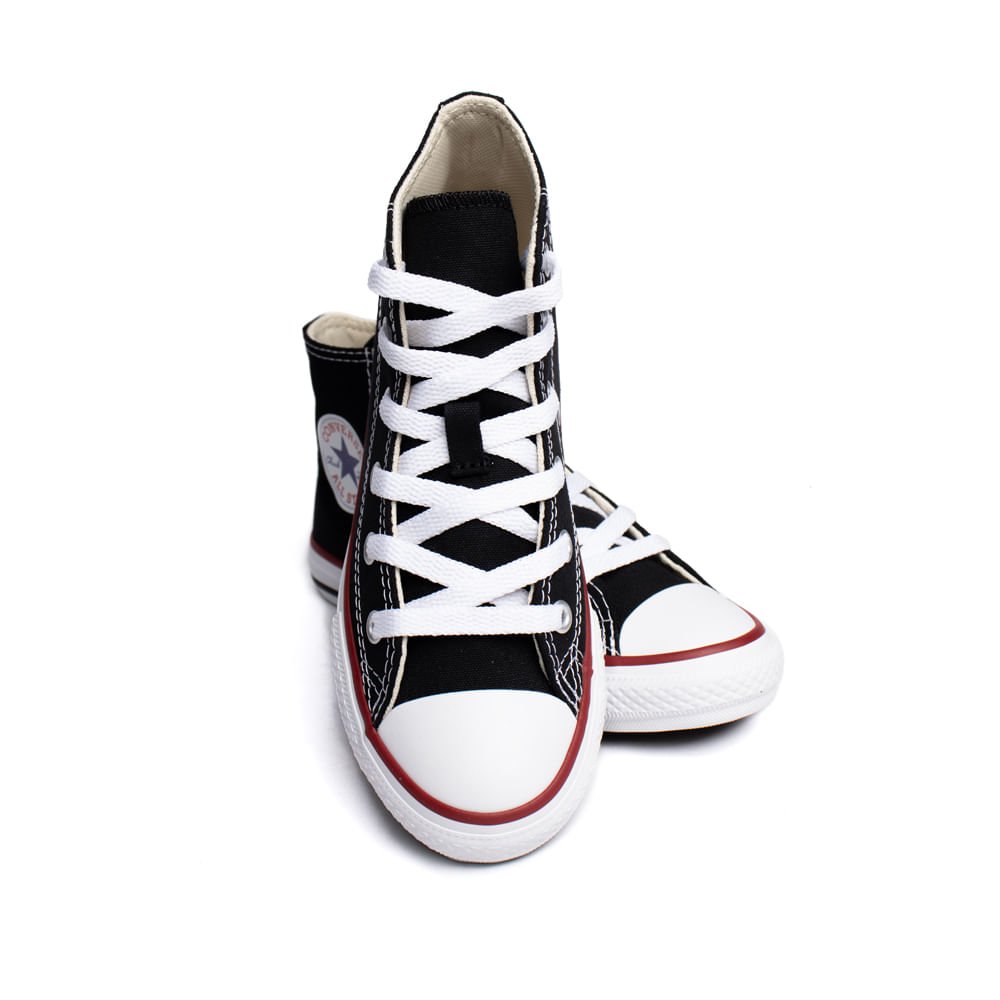 Tênis Infantil Converse Chuck Taylor All Star Cano Alto Preto Preto 5