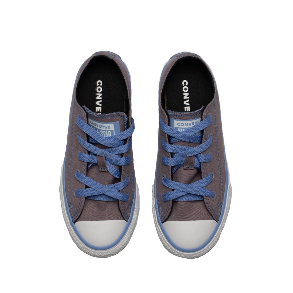 Tênis Converse All Star Chuck Taylor Cano Baixo Azul Azul 4