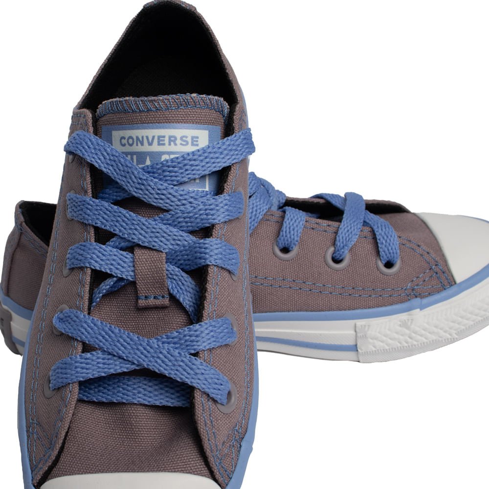 Tênis Converse All Star Chuck Taylor Cano Baixo Azul Azul 5