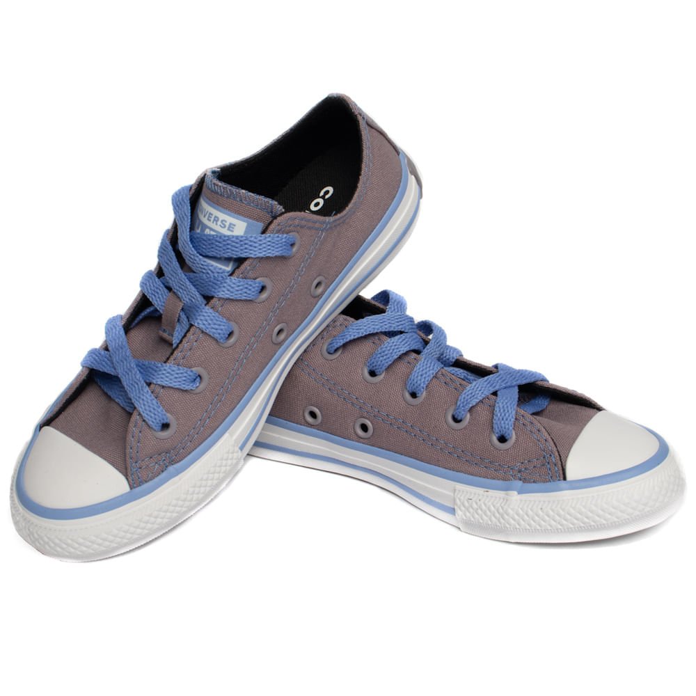 Tênis Converse All Star Chuck Taylor Cano Baixo Azul Azul 6